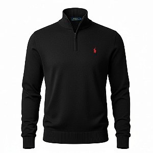 Suéter RL Masculino Zíper Preto