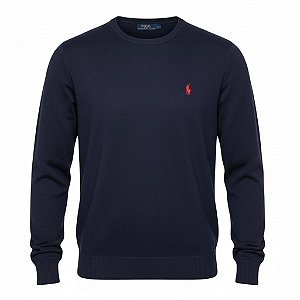 Suéter RL Masculino Crewneck Azul marinho