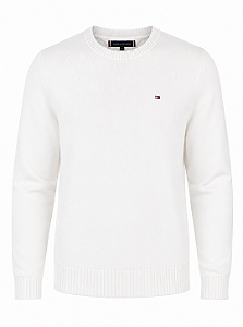 Suéter Tommy Hilfiger Masculino Crewneck Branco