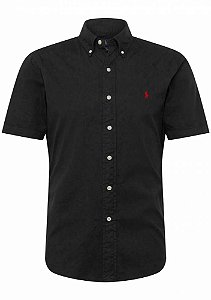 Camisa RL Masculina Manga curta Preta