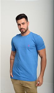 Camiseta Ralph Lauren Basic Custom-Fit Azul