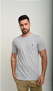 Camiseta Ralph Lauren Basic Custom-Fit Cinza