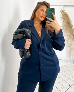 CONJUNTO PLUS SIZE COM BLAZER OVERSIZER