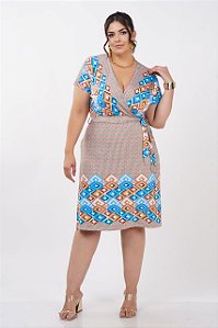 VESTIDO VENECCIA CURTO PLUS SIZE