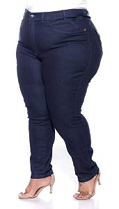 Calça Jeans Over Size com Elastano