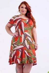 VESTIDO PLUS SIZE MALHA COM BABADO