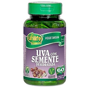 Uva com Semente Desidratada 60 cápsulas | Unilife