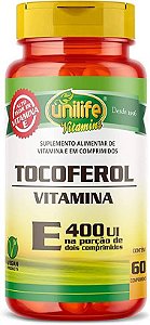 Vitamina E 60 Comprimidos 400Ui | Unilife