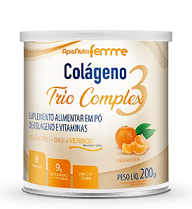 Colágeno Trio Complex Tangerina 200g | Apisnutri