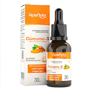 Cúrcuma 3 Ativos 30ml | Apisnutri