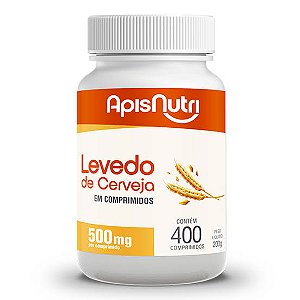 Levedo De Cerveja 500mg 400 Comprimidos | ApisNutri