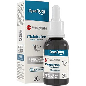 Melatonina Gotas 30ml Sabor Camomila | ApisNutri