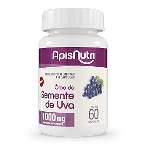 Óleo de Semente de Uva 1000mg 60 Cáps | ApisNutri