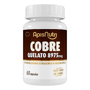 Cobre Quelato 280mg 60 Cáps - ApisNutri