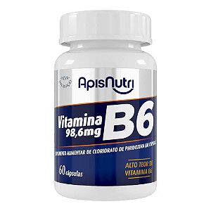 Vitamina B6 280mg 60 Cáps - ApisNutri