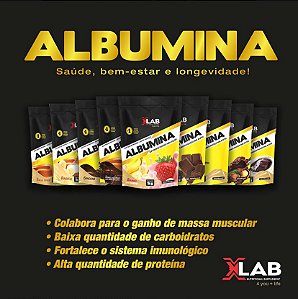 Albumina sabor Cookies and Cream 1Kg - XLab Nutrition