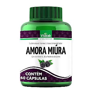 Suplemento Vitamínico Amora Miúra 500mg 60Cps - Vitalab