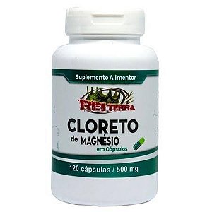 Cloreto de Magnésio 500mg 120 Cápsulas- Rei Terra