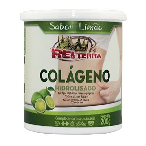 Colágeno Solúvel em Pó 200g Sabor Limão - Rei Terra