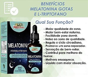 Melatonina Gotas 30ml - Rei Terra