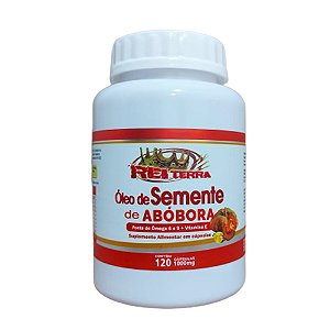 Óleo de Semente de Abóbora 1000mg 120 Cápsulas- Rei Terra