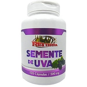 Semente de Uva 500mg 120 Cápsulas - Rei Terra