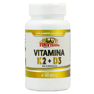 Vitamina K2 480mg 60 Cápsulas- Rei Terra
