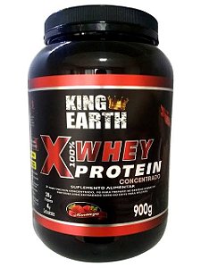 Whey Protein Concentrado Morango 900g- Rei Terra
