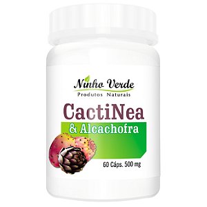 Cactinea + Alcachofra 500mg 60 Cápsulas- Ninho Verde