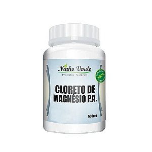Cloreto de Magnésio P.A. 500mg 120 Cápsulas- Ninho Verde