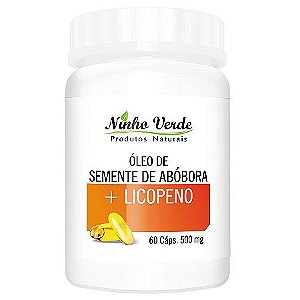 Óleo Semente de Abóbora e Licopeno 500mg 60 Cápsulas - Ninho Verde