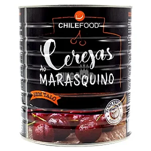 Cereja Chilefood Intera com Talo (6lt x 2kg) Importada- 12kg