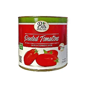 Tomate Pelado Inteiro “Marca Bis" Italiano ( 6uni x 2,55kg ) - 15,3 kg