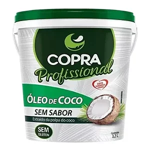 Óleo de Coco Sem Sabor Copra Balde - 3,2L