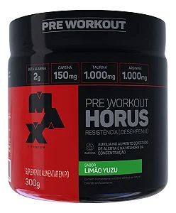 Pré Treino Horus Sabor Limão Yuzu - 300g - Max Titanium