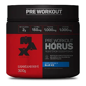 Pré Treino Horus Sabor Blue Ice - 300g - Max Titanium