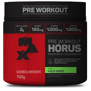 Pré Treino Horus Sabor Maçã Verde - 300g - Max Titanium
