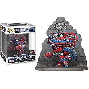 Boneco Funko Pop Marvel Captain America Grafitti  752