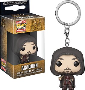 Chaveiro Funko Pocket Pop Keychain Lord Of The Rings Aragorn