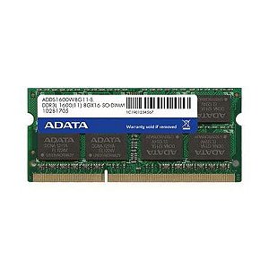 Memória RAM Premier Color Verde DDR3L 1600 8GB ADATA