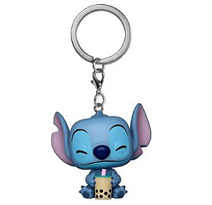 Chaveiro Funko Pocket Pop Keychain Disney Lilo & Stitch - Stitch With Boba