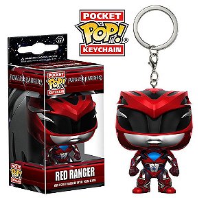 Chaveiro Funko Pop Pocket Keychain Power Rangers Red