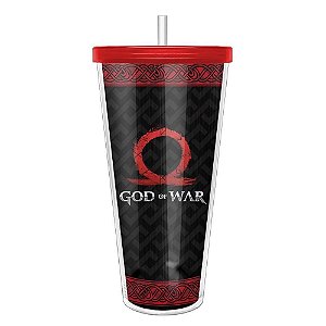 Copo Duplo Canudo God Of War Omega 680ml