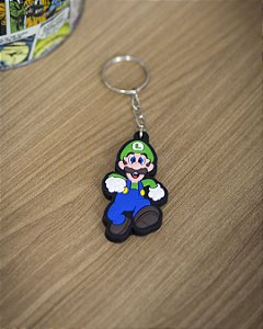 Chaveiro Emborrachado Personalizado Super Mario Luigi Nintendo