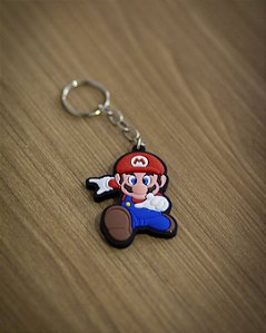 Chaveiro Emborrachado Personalizado Super Mario Nintendo