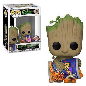 Funko Pop Marvel I am Groot With Cheese Puffs Flocked 1196