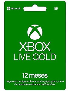 Xbox Live Gold Assinatura de 12 Meses - Enviamos o código