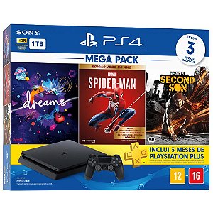 Playstation 4 Slim 1tb - Jogos Gow Ragnarok + Horizon - Ps4