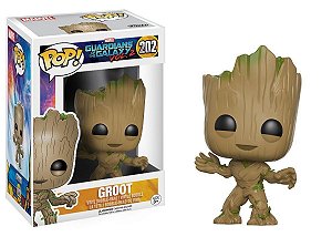 Boneco Funko Pop Guardians Galaxy 2 Groot 202