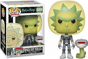 Boneco Funko Pop Rick and Morty Rick Space Suit With Snake 689